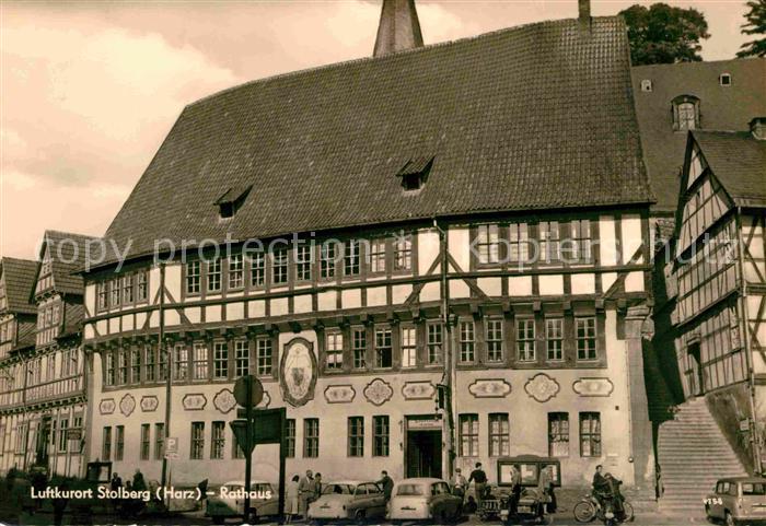 Stolberg Harz Rathaus Fachwerkhaeuser Luftkurort