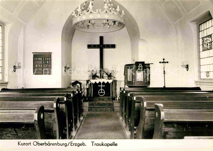 Oberbaerenburg Baerenburg Traukapelle Innenansicht Kurort