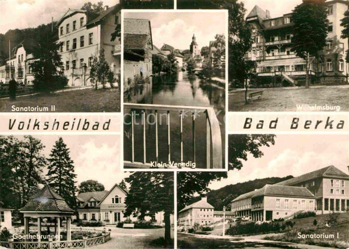 Bad Berka Sanatorium Wilhelmsburg Goethebrunnen
