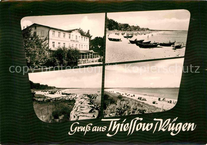 Thiessow Ostseebad Ruegen Ostsee Hotel Strand Kueste