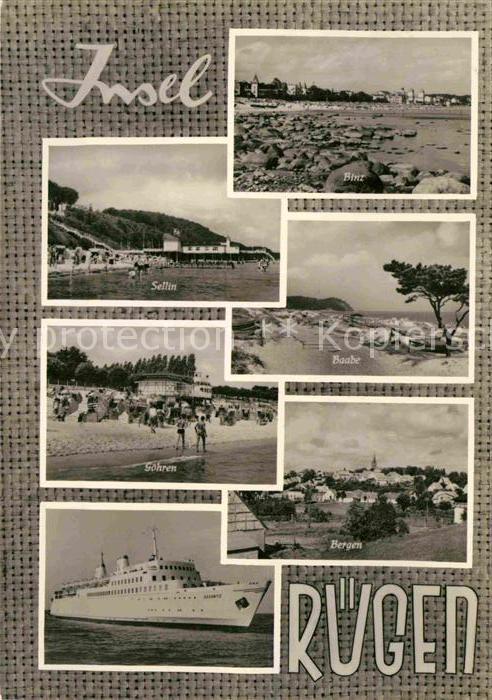 Insel Ruegen Binz Sellin Baabe Goehren Faehre