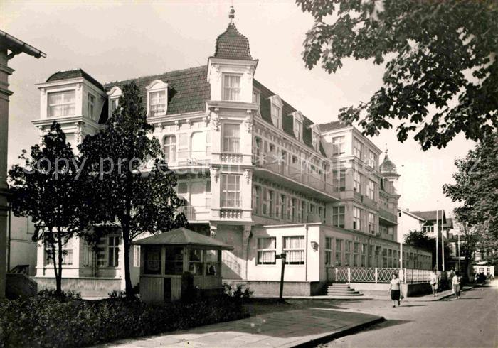 Ahlbeck Ostseebad FDGB Erholungsheim Bernhard Goering Handabzug