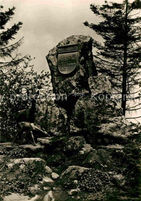 Oberhof Thueringen Wappenstein