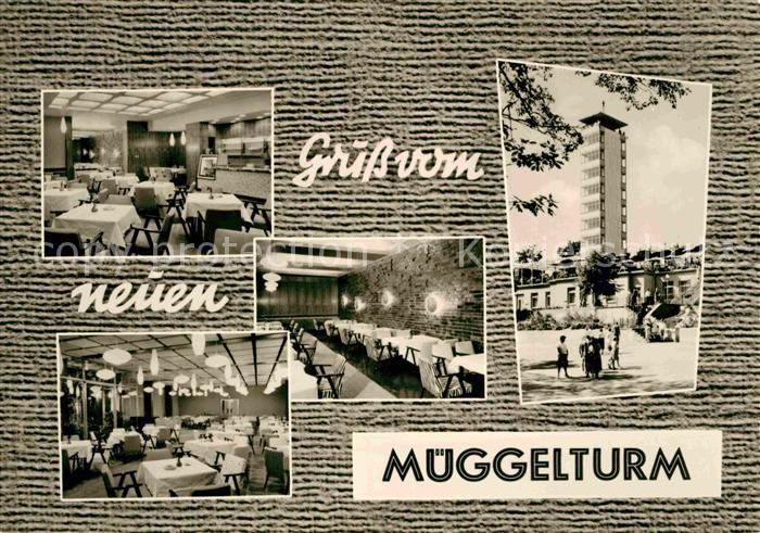 BERLIN  CITY Mueggelturm Aussichtsturm Restaurant Hauptstadt der DDR