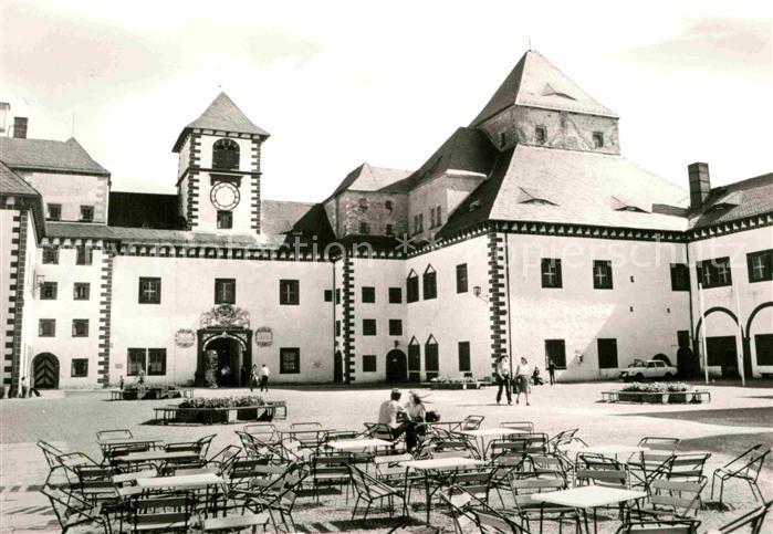 Augustusburg Schloss Innenhof Hasenhaus Suedportal