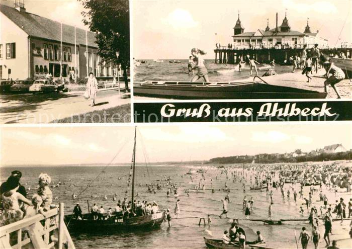 Ahlbeck Ostseebad Seebruecke Strand