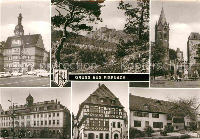 Eisenach Thueringen Rathaus Wartburg Nicolaitor Schloss Lutherhaus Bachhaus