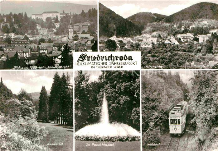 Friedrichroda FDGB Heim Walter Ulbricht Kuehles Tal Waldpartie Puschkinpark Wald