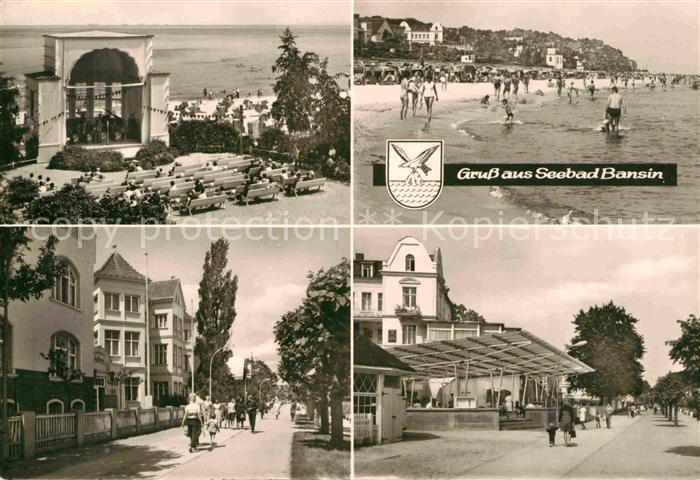 Bansin Ostseebad Konzertpavillon Strand Erholungsheim Gaststaette Restaurant