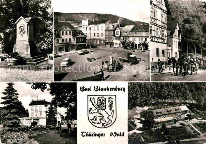 Bad Blankenburg Froebel Denkmal Markt Kutschfahrt Schwarzatal FDGB Erholungsheim