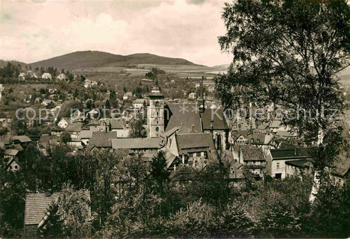 Schmalkalden Thueringen Stadtbild mit Kirche
