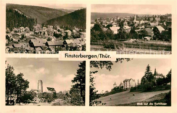 Finsterbergen Panorama Kurhaeuser Inselsberg Aussichtsturm Berggasthof