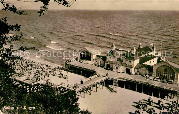 Sellin Ruegen Strand Seebruecke