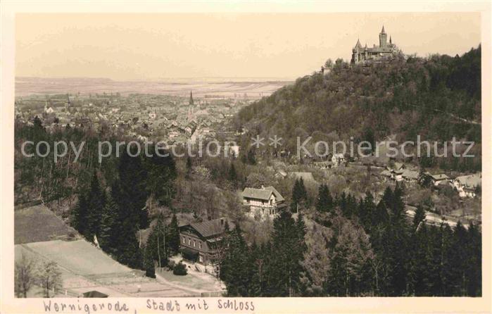 Wernigerode Harz Stadt mit Schloss