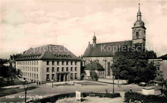 ERFURT  CITY Karl Marx Platz Kirche