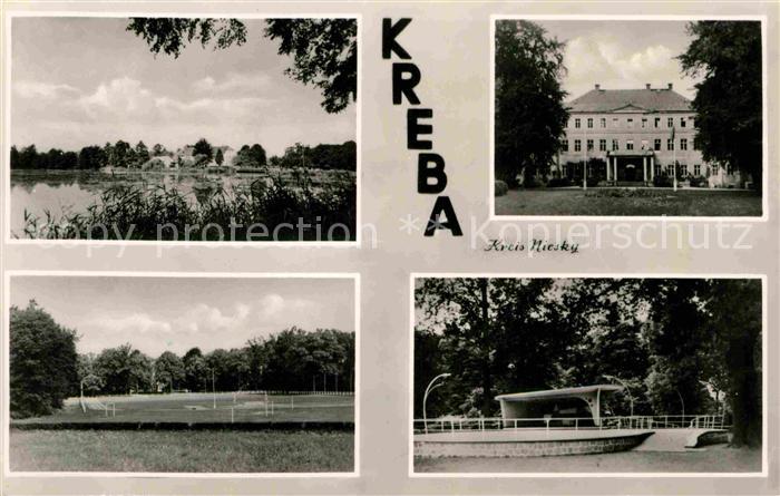 Kreba-Neudorf Hammerteich Schule Gemeindeamt Sportplatz Kulturpodium