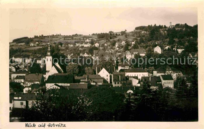Sebnitz Ortsansicht mit Kirche