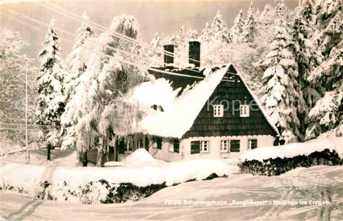 Holzhau Rechenberg-Bienenmuehle FDGB Erholungsheim Berghaeusel Winterpanorama