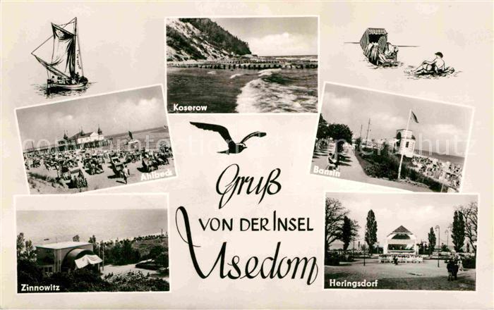 Insel Usedom Ahlbeck Seebruecke Koserow Kueste Bansin Promenade Heringsdorf Konz