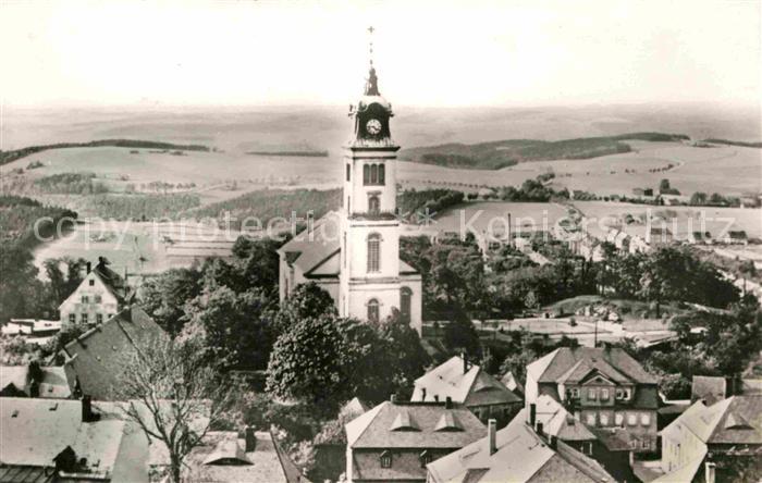 Augustusburg Ortsansicht mit Kirche
