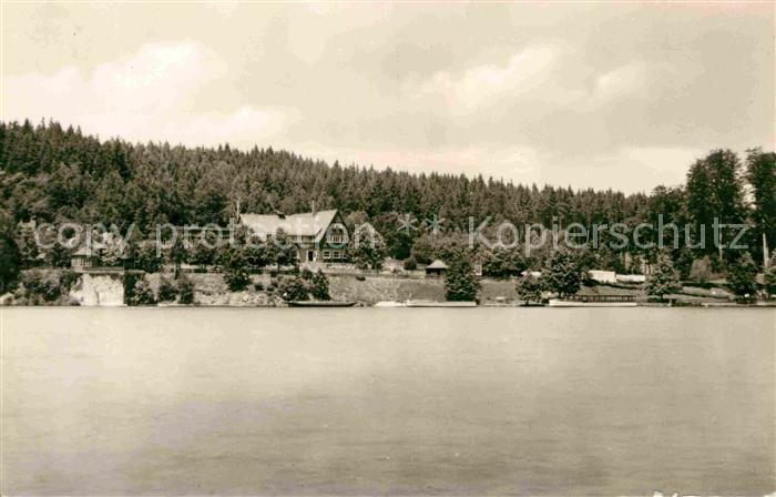 Kriebstein Zschopau Talsperre HO Gaststaette und Bootsstation