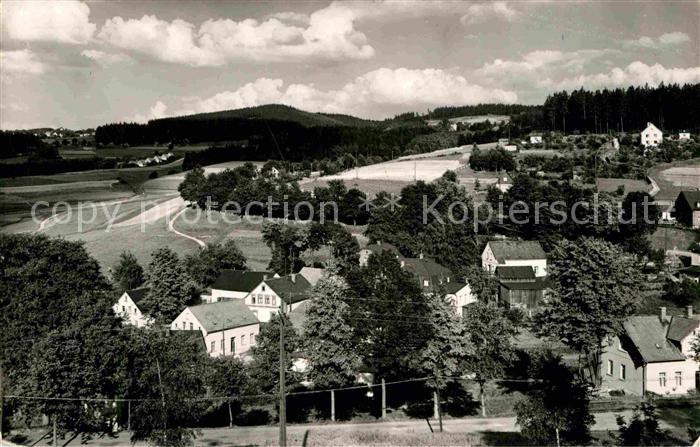 Brunn Auerbach Panorama Blick nach Schnarrtanne Vogelsgruen