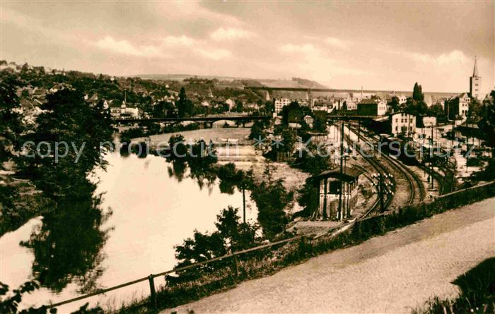 Wilkau-Hasslau Panorama Mulde Eisenbahn