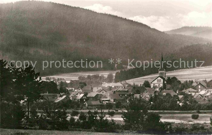 Gehren Thueringen Panorama Thueringer Wald
