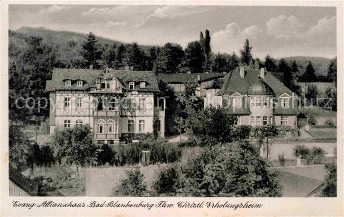 Bad Blankenburg Evangelisches Allianzhaus Christliches Erholungsheim