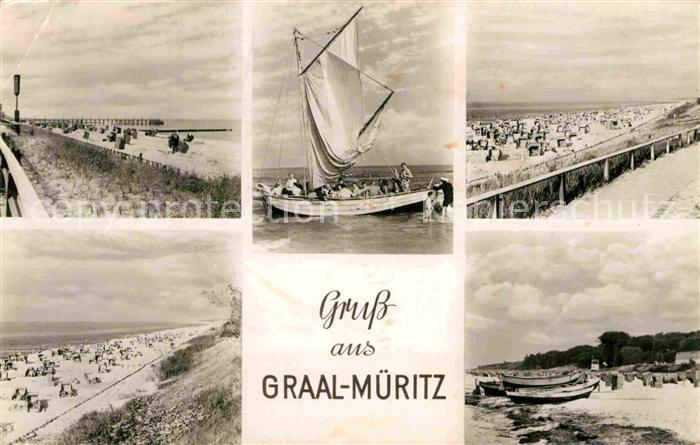Graal-Mueritz Ostseebad Strand Segelboot