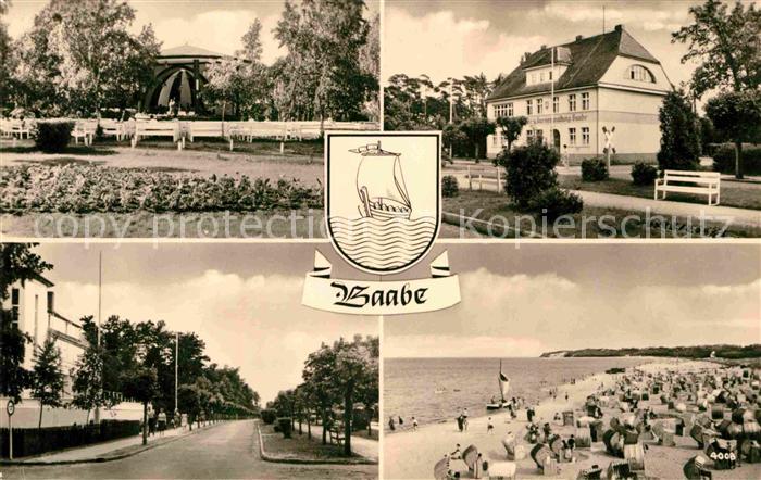 Baabe Ostseebad Ruegen Konzertgarten Promenade Strand Kurverwaltung