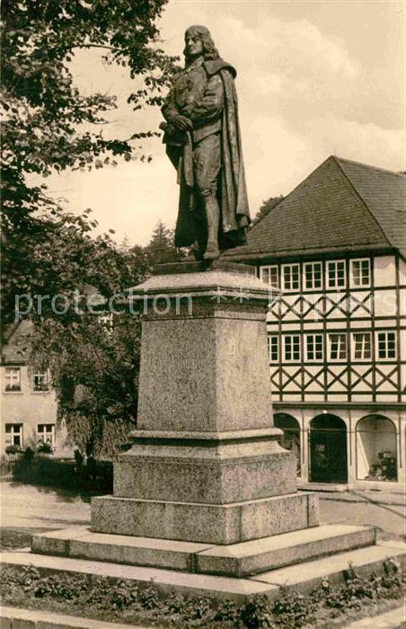 Hartenstein Zwickau Paul Fleming Denkmal Statue