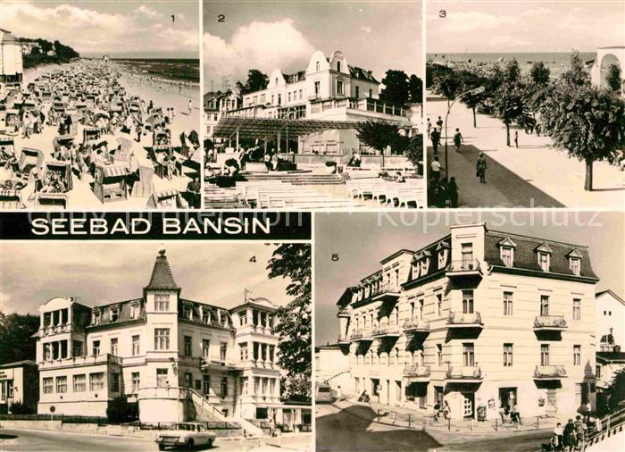 Bansin Ostseebad Strand FDGB Erholungsheime Strandpromenade
