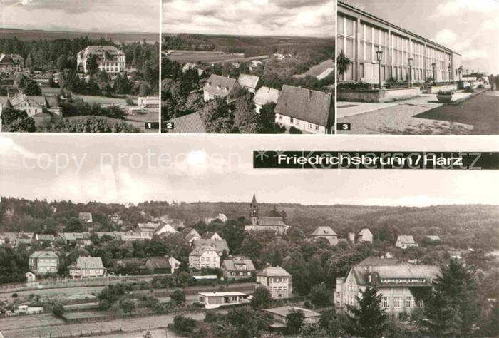 Friedrichsbrunn Harz Sanatorium Ernst Thaelmann Brockenblick Kulturhaus