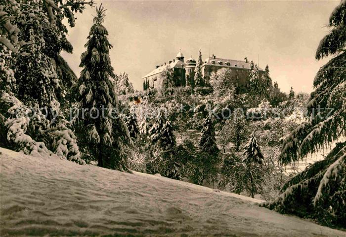Blankenburg Harz Schloss Schule des VDK Winterpanorama