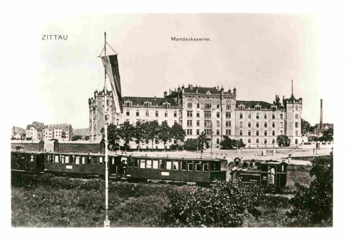 Zittau Schmalspurbahn Zittau Oybin Martin Wehnert Platz um 1900 Mandaukaserne Sa