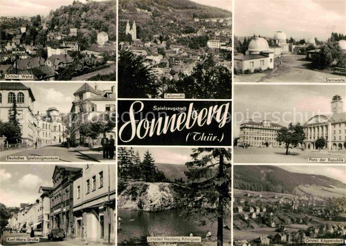 Sonneberg Thueringen OT Wehd Sternwarte Platz der Republik OT Koeppelsdorf OT Ne