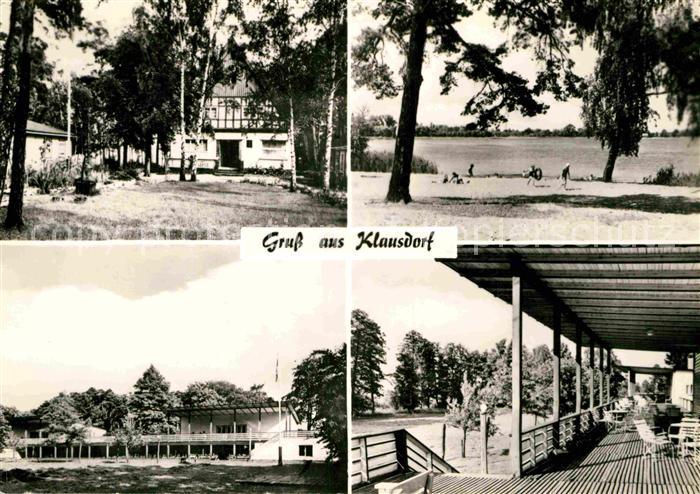 Klausdorf Mellensee Gaststaette Restaurant Badestrand am See
