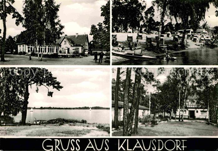 Klausdorf Mellensee Gaststaette Restaurant Badestrand am Mellensee Handabzug