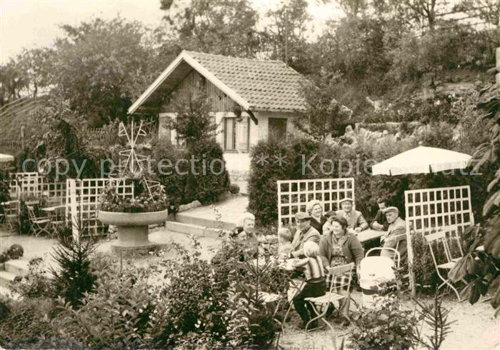 Walldorf Meiningen Sandsteinhoehle Kassehaeuschen Parkanlage