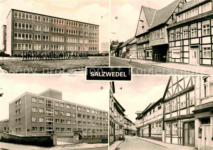 Salzwedel Kaethe Kollwitz Schule Strasse der Jugend Feierabendheim Clara Zetkin