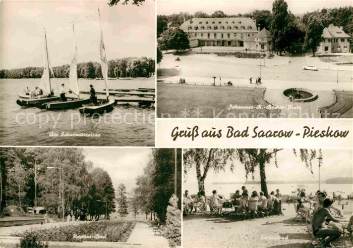 Pieskow Bad Saarow Bootsanleger Scharmuetzelsee Johannes R Becher Platz Strandba