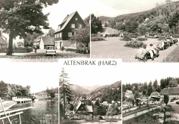 Altenbrak Harz Huetteplatz Kurpark Bergschwimmbad Waldbuehne Kaffeegarten Haus d