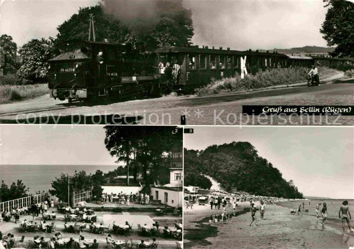 Sellin Ruegen Kleinbahn Dampflokomotive Freilichtbuehne Fischerstrand