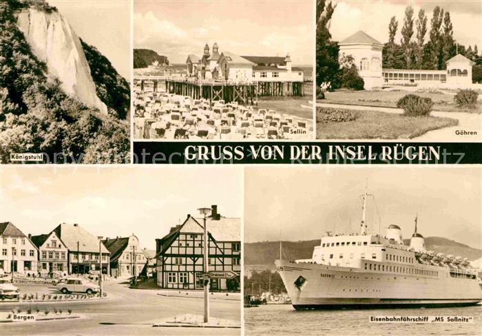 Insel Ruegen Koenigstuhl Kreidefelsen Sellin Seebruecke Strand Goehren Kulturhau