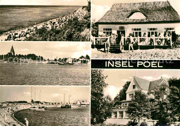 Insel Poel Schwarzer Busch Hafen Strandhalle Gaststaette Wehrkirche Kirchdorf Ha