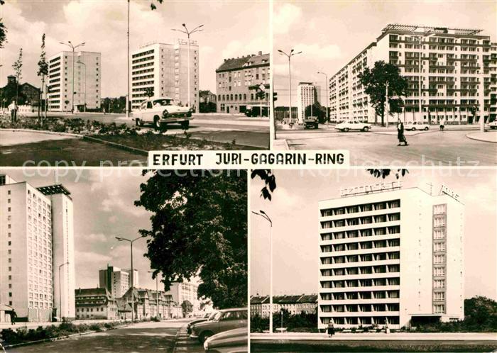 ERFURT  CITY Juri Gagarin Ring Hochhaeuser