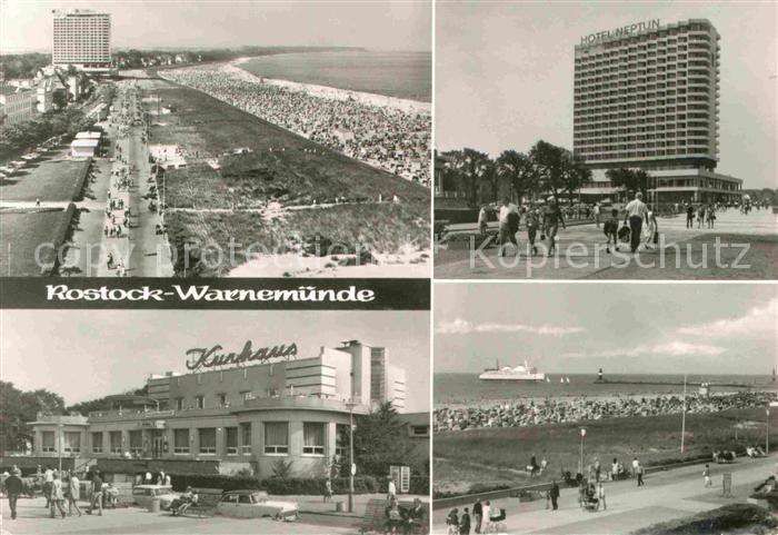 Warnemuende Ostseebad Strand Promenade Hotel Neptun Kurhaus
