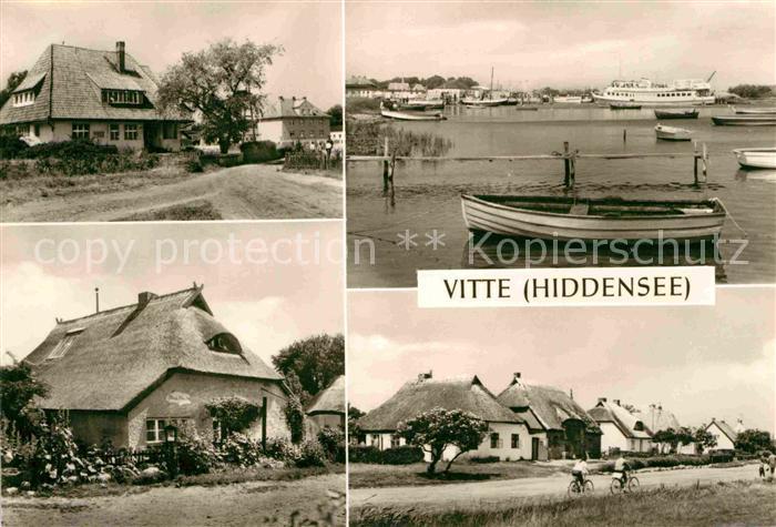 Vitte Hiddensee Rat der Gemeinde Blaue Scheune Hafen Norderende