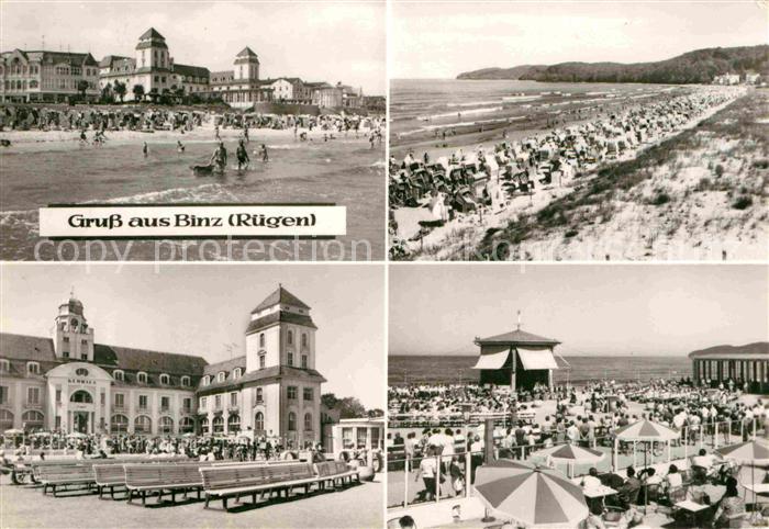 Binz Ruegen Strand Ferienheime Konzertpavillon Kurhaus